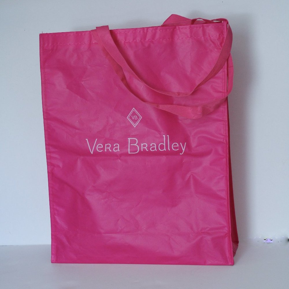 ⭐ 3 for $25 Vera Bradley Large Pink Shopping Bag Tote